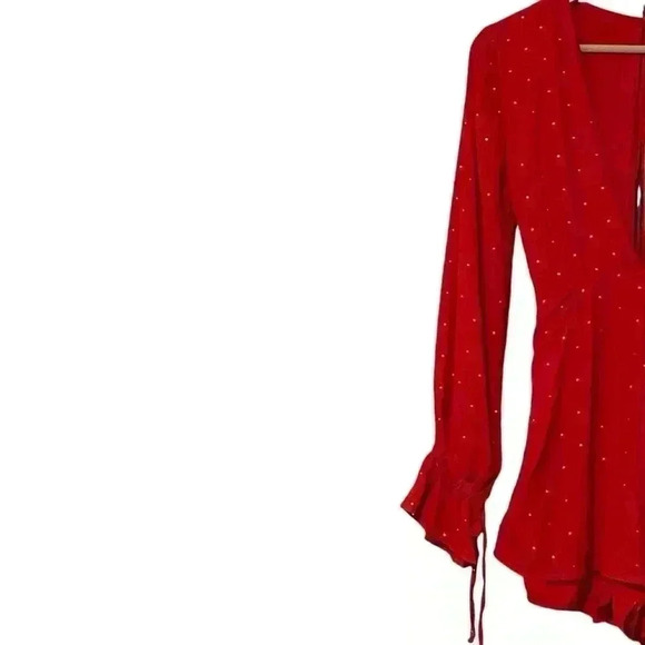 Beach Riot Vena Romper Women XS Red Romantic Seductive Valentines Date Night NWT - Picture 4 of 15